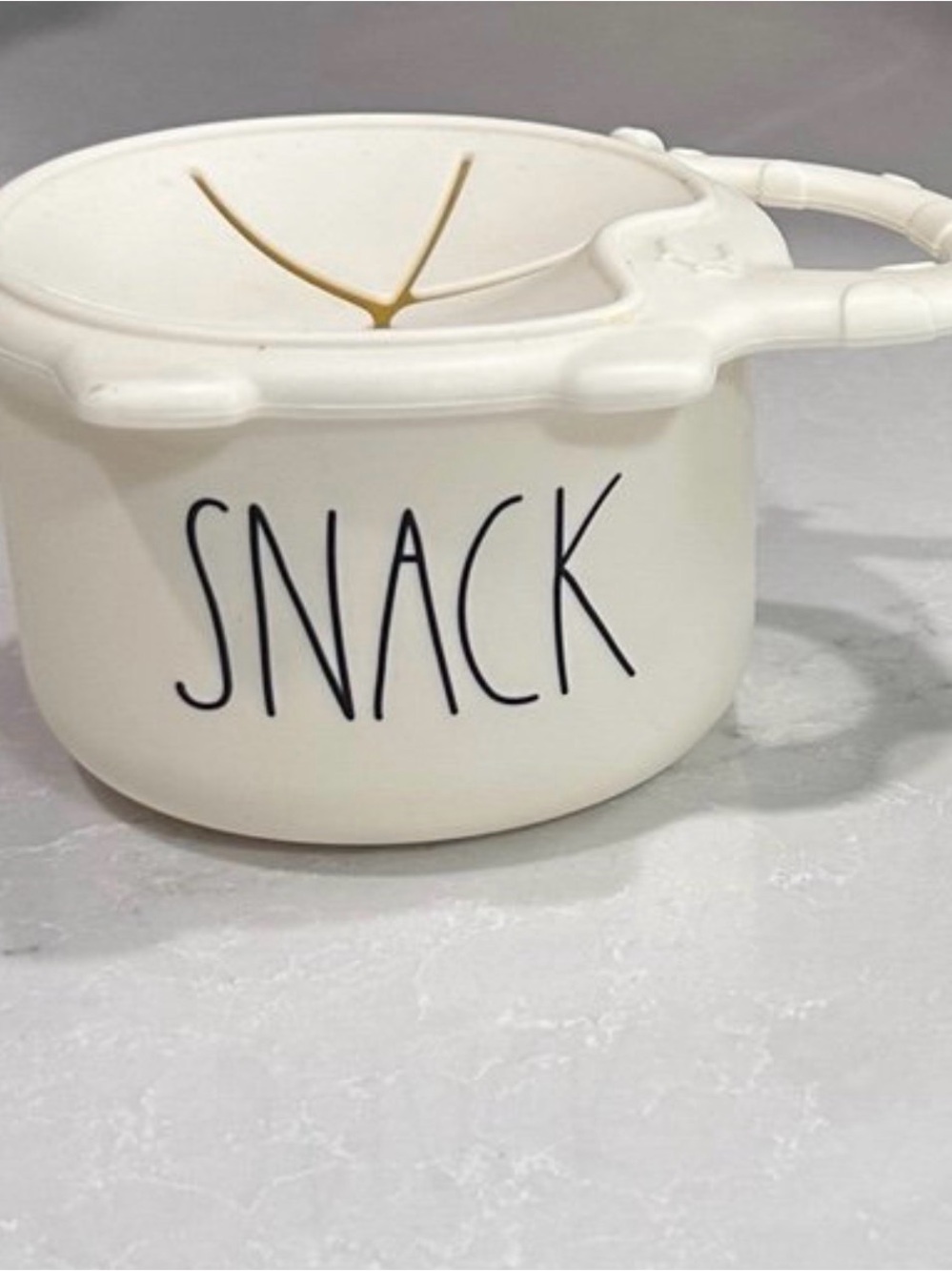Rae Dunn SNACK" Silicone-Lid Snack Cup baby